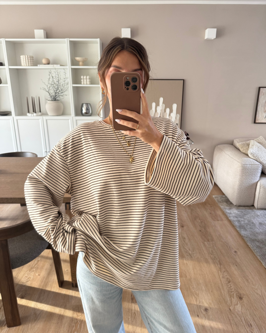 Pullover Cozy Stripes - Beige
