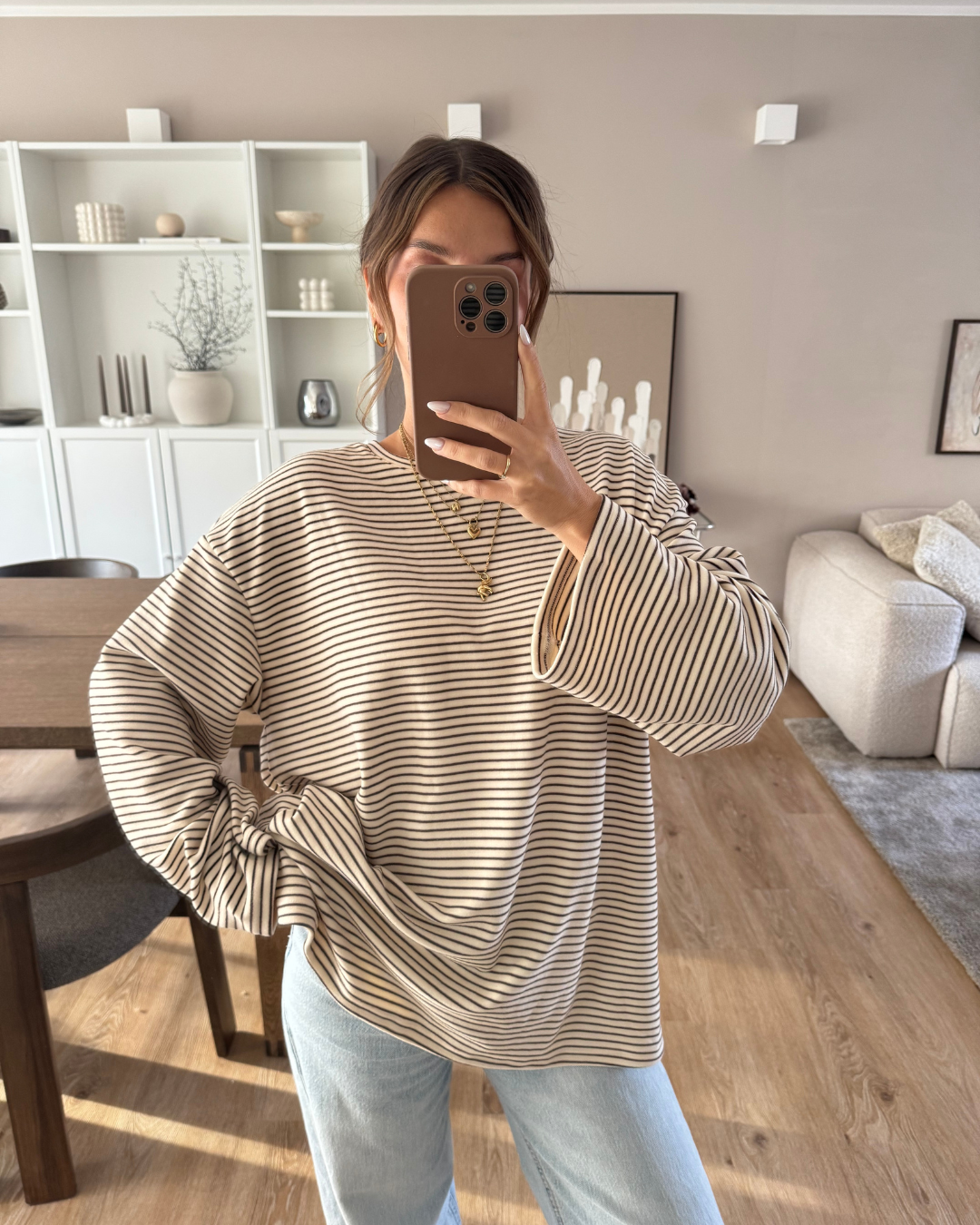 Pullover Cozy Stripes - Beige
