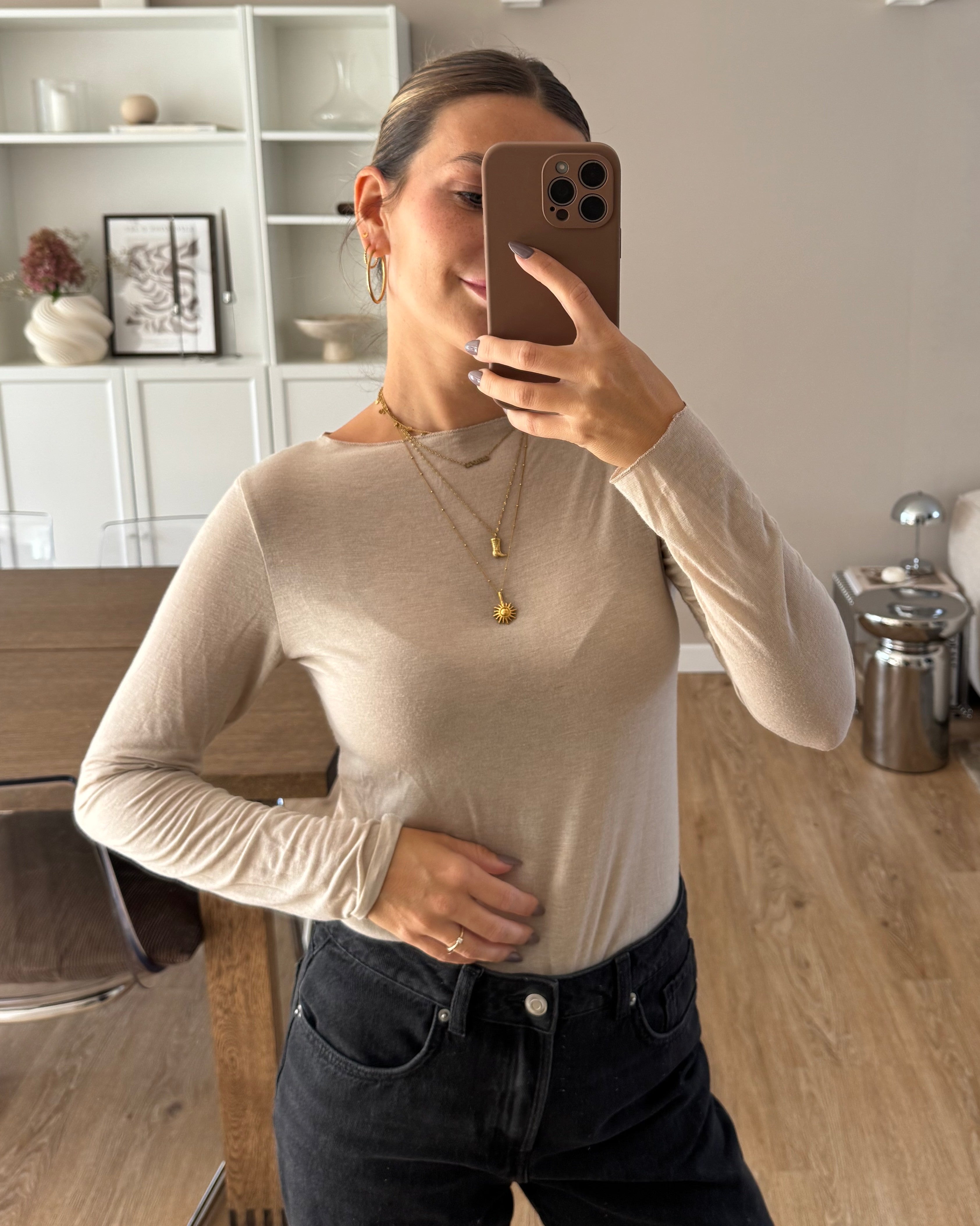 Longsleeve Cashmere Hug - beige