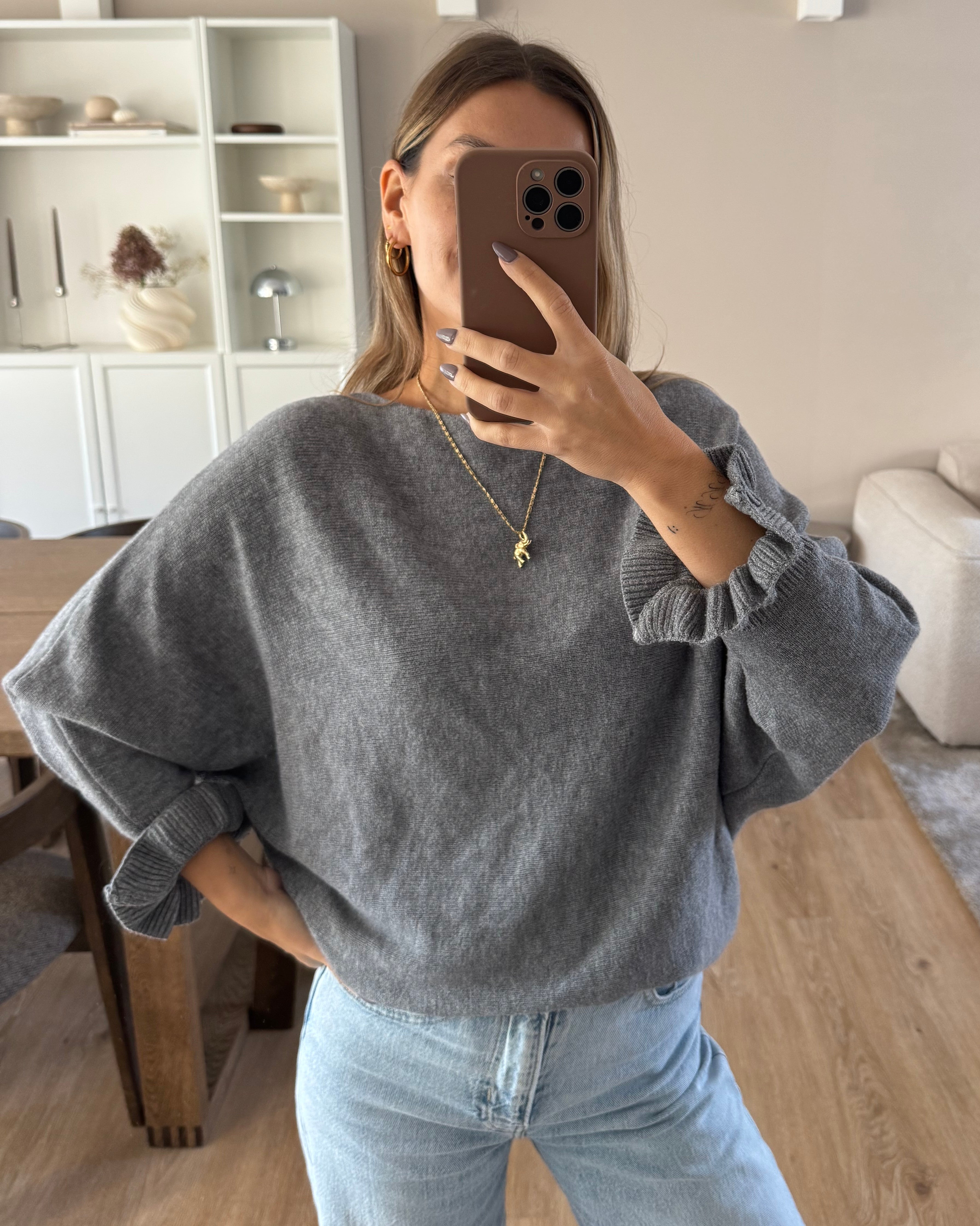 Strickpulli Eternal Grace - grau