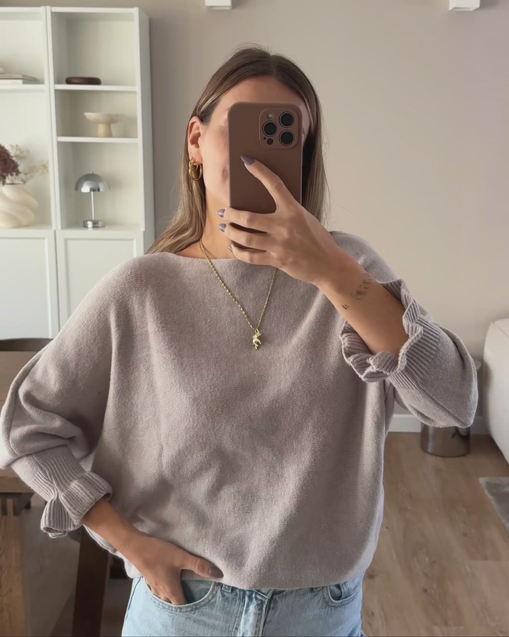 Strickpulli Eternal Grace - taupe