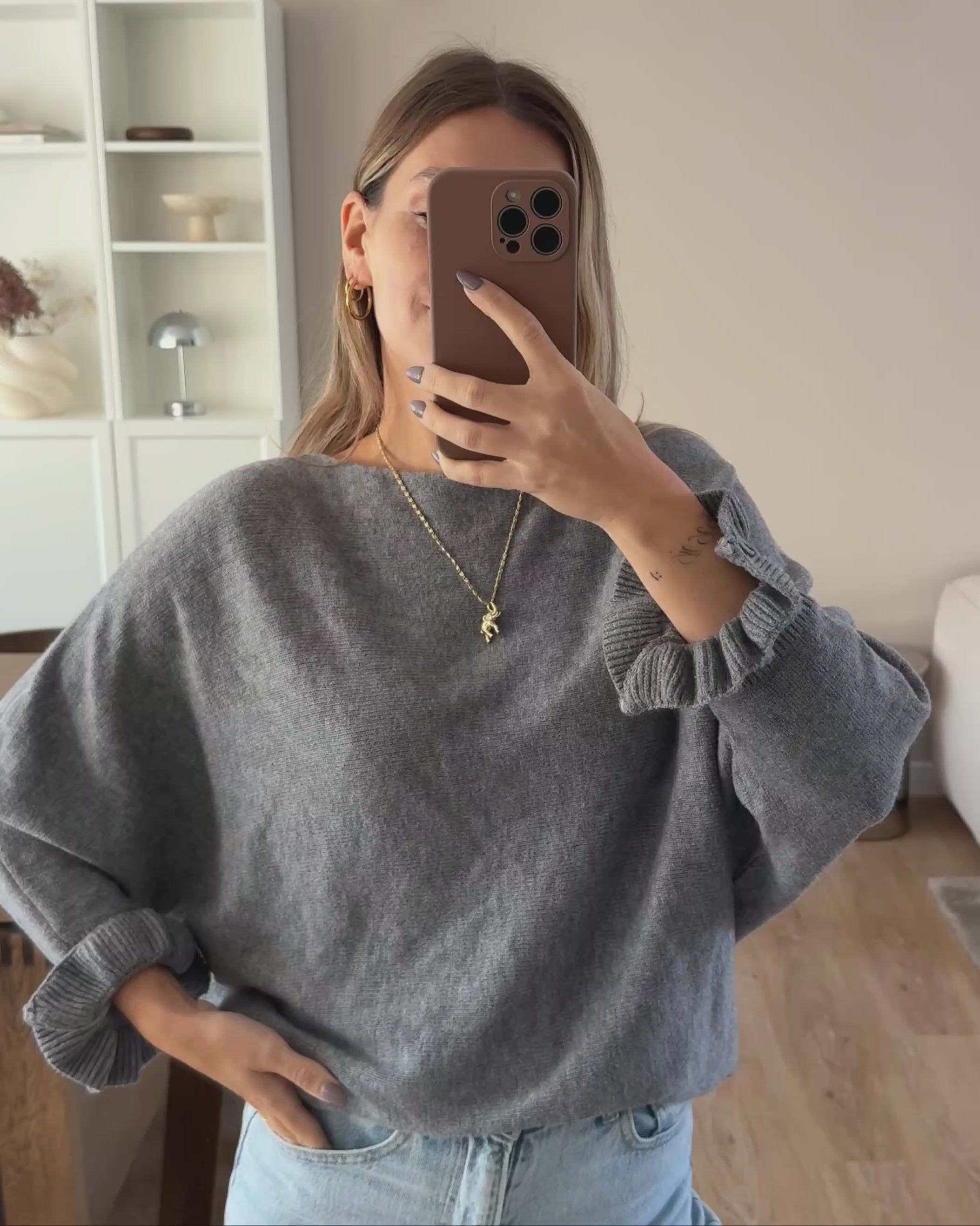 Strickpulli Eternal Grace - grau